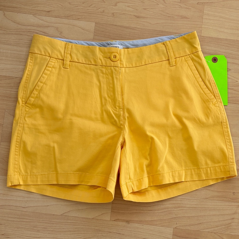 Crown & Ivy Yellow Women's Bermudas
